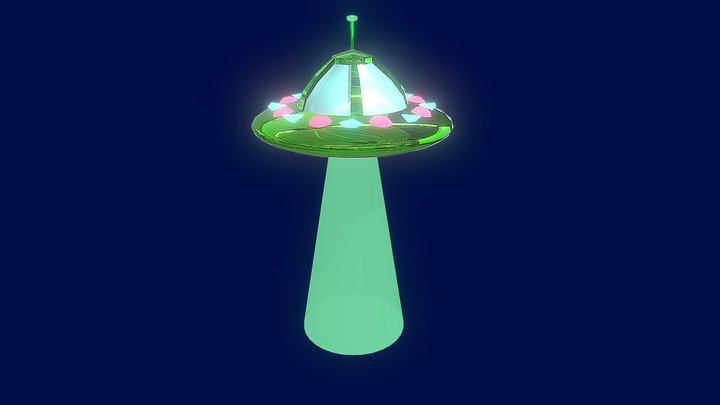 летающая тарелка 3D Model
