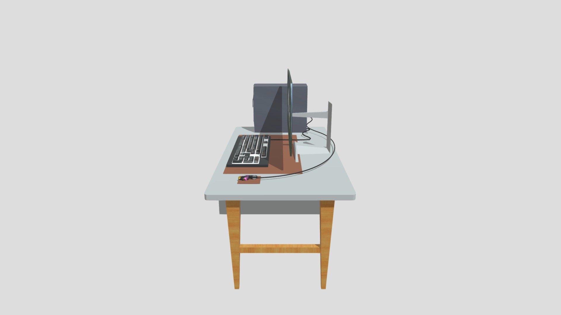 Study Desk Download Free 3D model by Prajwolbh7 [e678ccd] Sketchfab