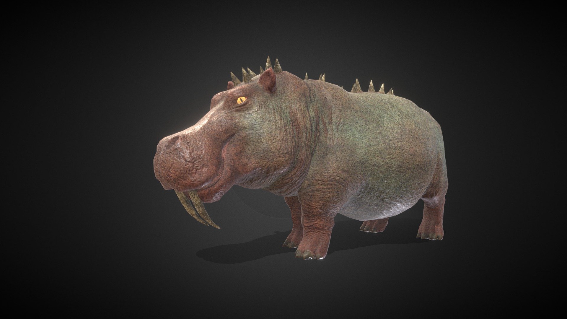 Fantasy Monster : Hippo - 3D model by HATOGAME [e678ec4] - Sketchfab