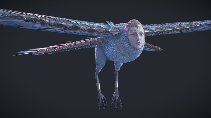 Bibliomania Bird 3D Model