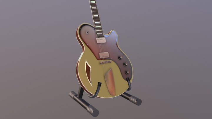 Motor Ave BelAire guitar 3D Model