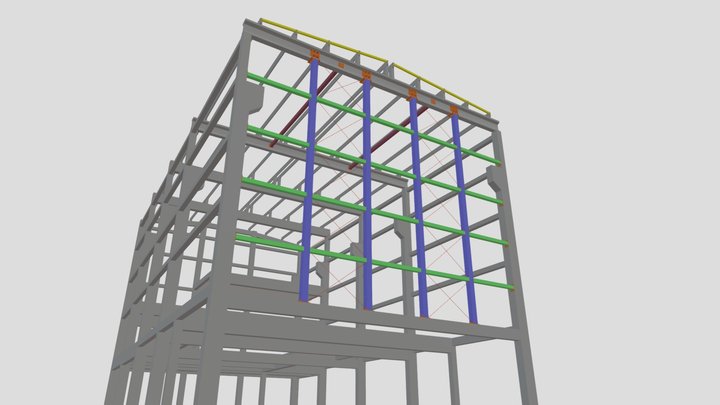 Fechamento Metálico-CRV-Lemos Engenharia 3D Model