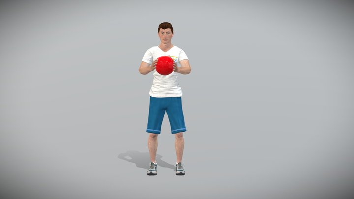 Stationary Dribble (Object Control Subtest) 3D Model