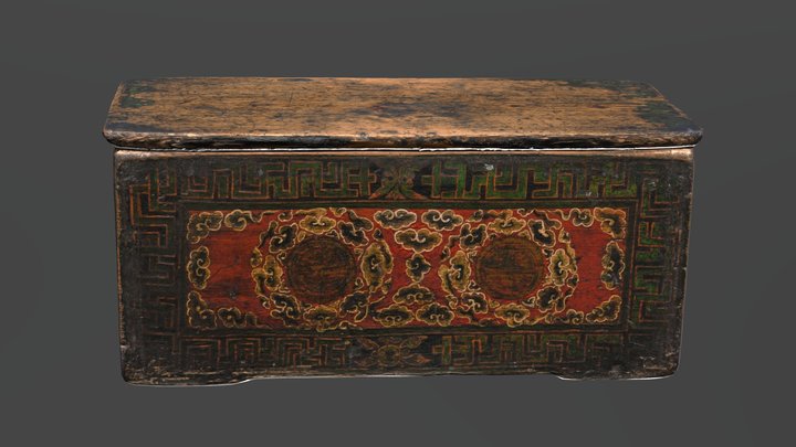 酥油盒 3D Model