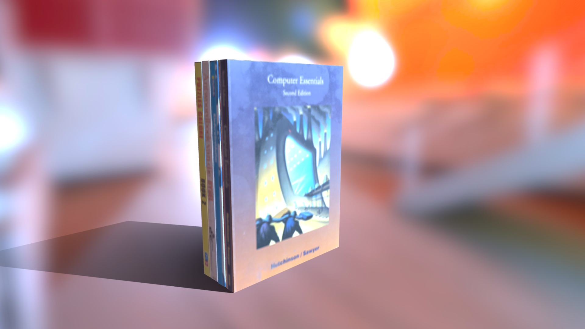 3D model Books Market - This is a 3D model of the Books Market. The 3D model is about a book on a table.