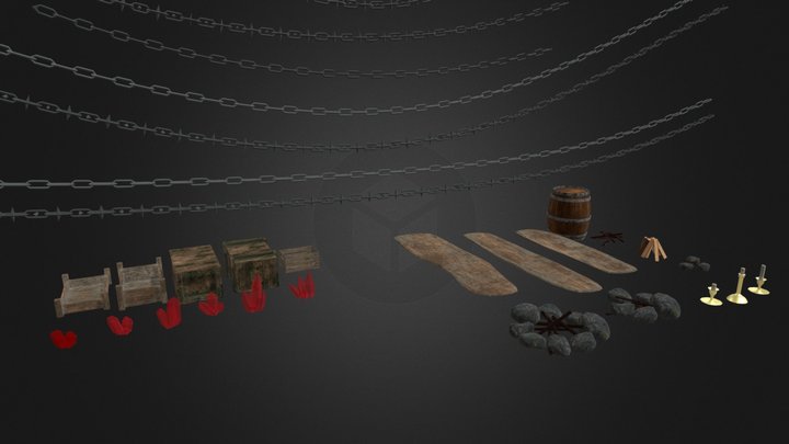 Note of Arms Environment Assets Set 1 – Modello 3D gratuito STL