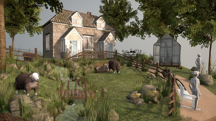 Grandma's House - WIP Diorama 3D Model