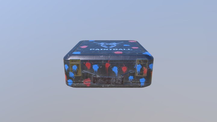 Suitcase-Paintball 3D Model