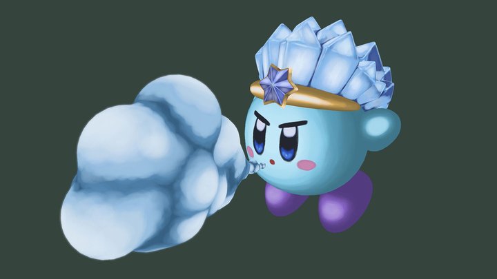 Ice Kirby 3D Model