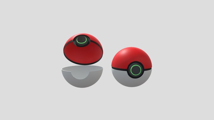 Pokeball 3D Model