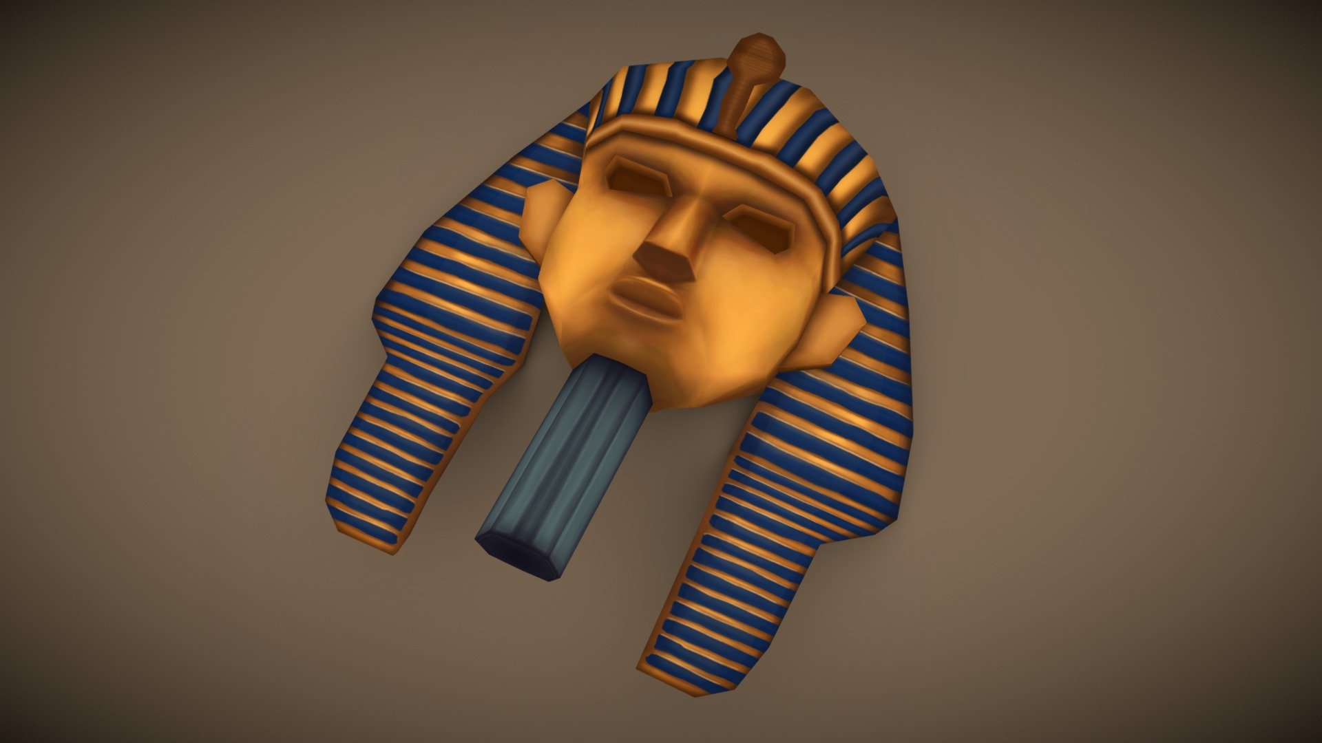 Handpaint Pharao Mask - 3D model by megavir4 [e68272e] - Sketchfab