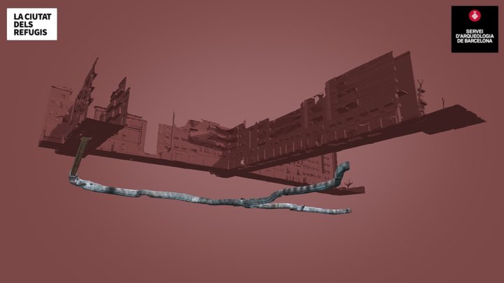 Refugi antiaeri núm. 0342-Carrer de Ventalló 3D Model