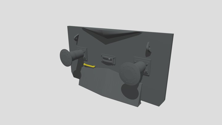 Front frame plow for HŽ 2062 3D Model