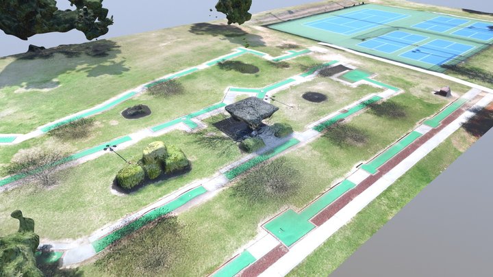 Tennis Court with Mini Golf – Modèle 3D gratuit STL