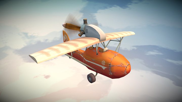 Flying Circus - Curtiss-Wright Junior 3D Model