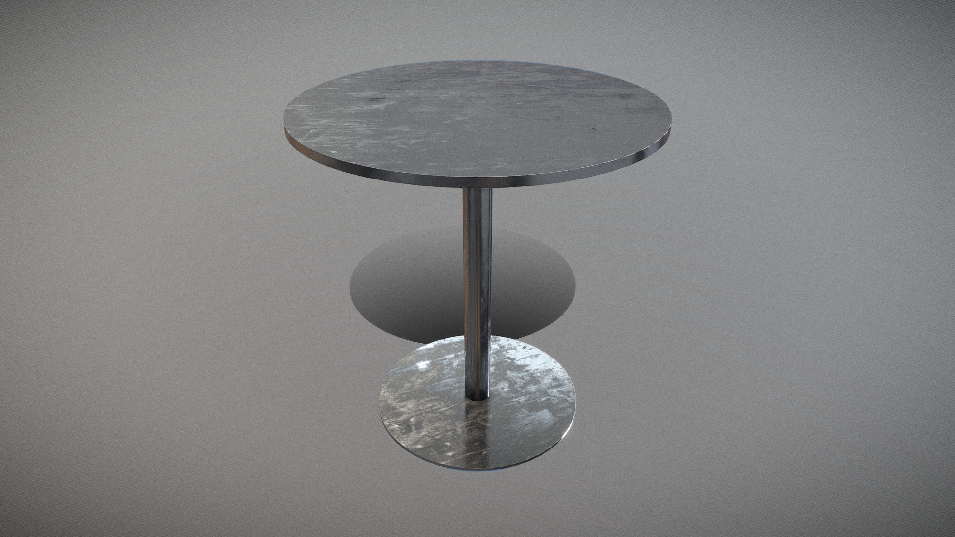 3D model Mesa Café Table – Model 4670 Steel - This is a 3D model of the Mesa Café Table - Model 4670 Steel. The 3D model is about a round table with a round top.
