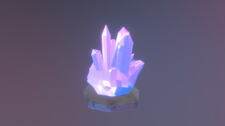 Crystal Statue 3D Model