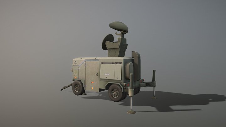 Skyguard_Radar area defense system 3D Model