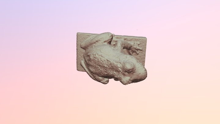 Scan: frog fountain 3D Model