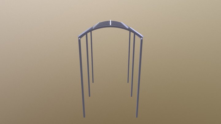 Навес 2х3 3D Model
