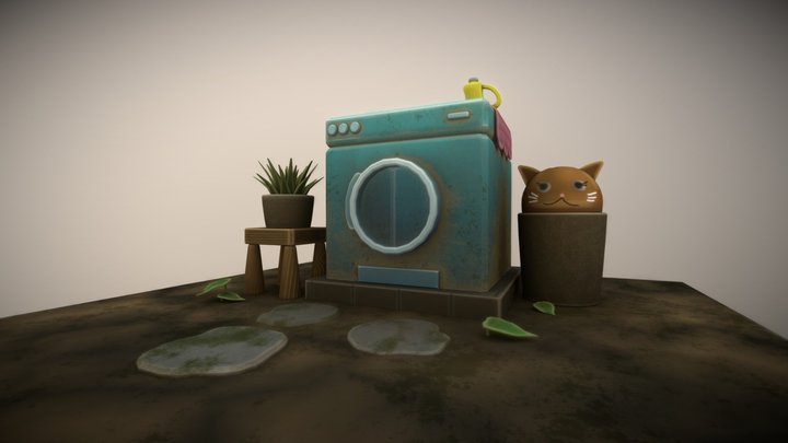 SPTut_WashingMachine 3D Model