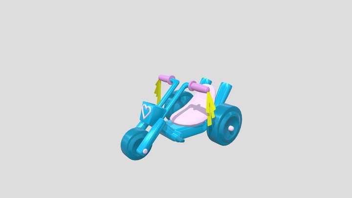 Cute / Badass Tricycle 3D Model