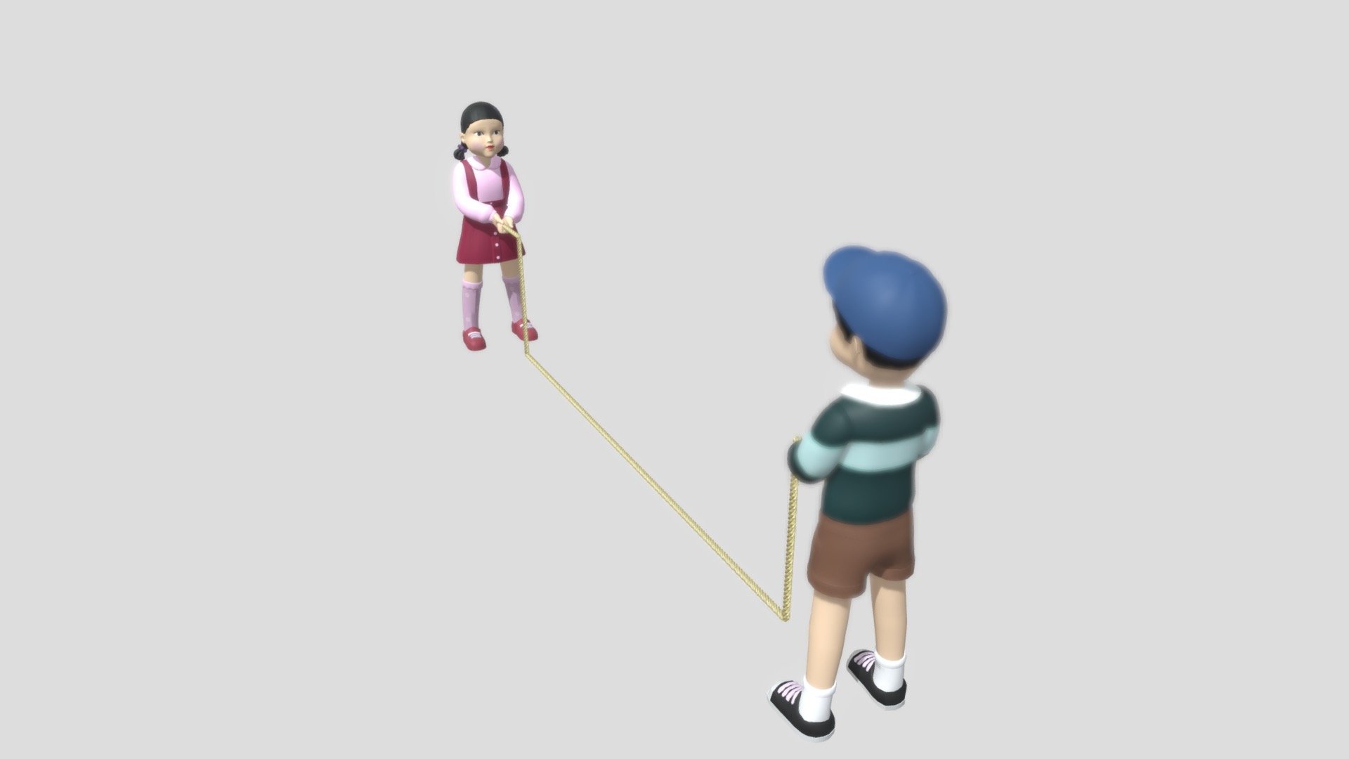 jump rope ink game dolls - 3D model by Helloitsmehaleygoestowebs ...