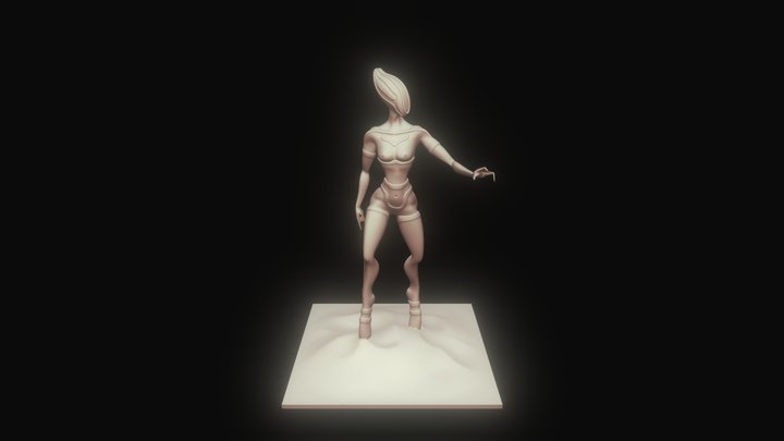 MoonWalkerGirl 3D Model