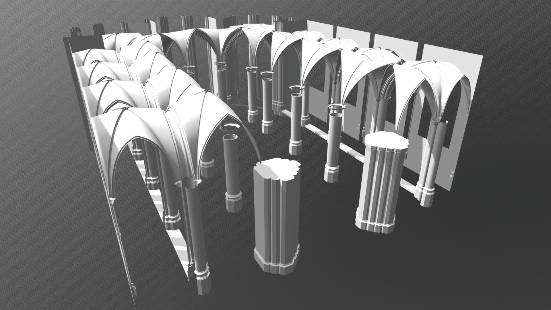 Koorkerk Kapellen Basiliek Hulst 3D model by Architectenbureau