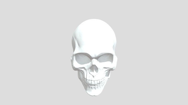 【游美网】41188-26632-非常精细的人物头骨zbrush雕刻OBJ模型下载 3D Model