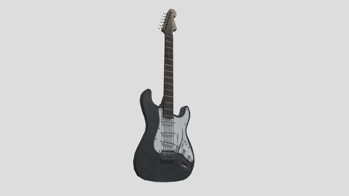 Electro Guitar - Fender Stratocaster 3D Model