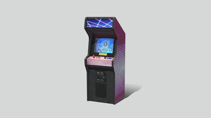 Arcade Cabinet 01 - Flashback 3D Model