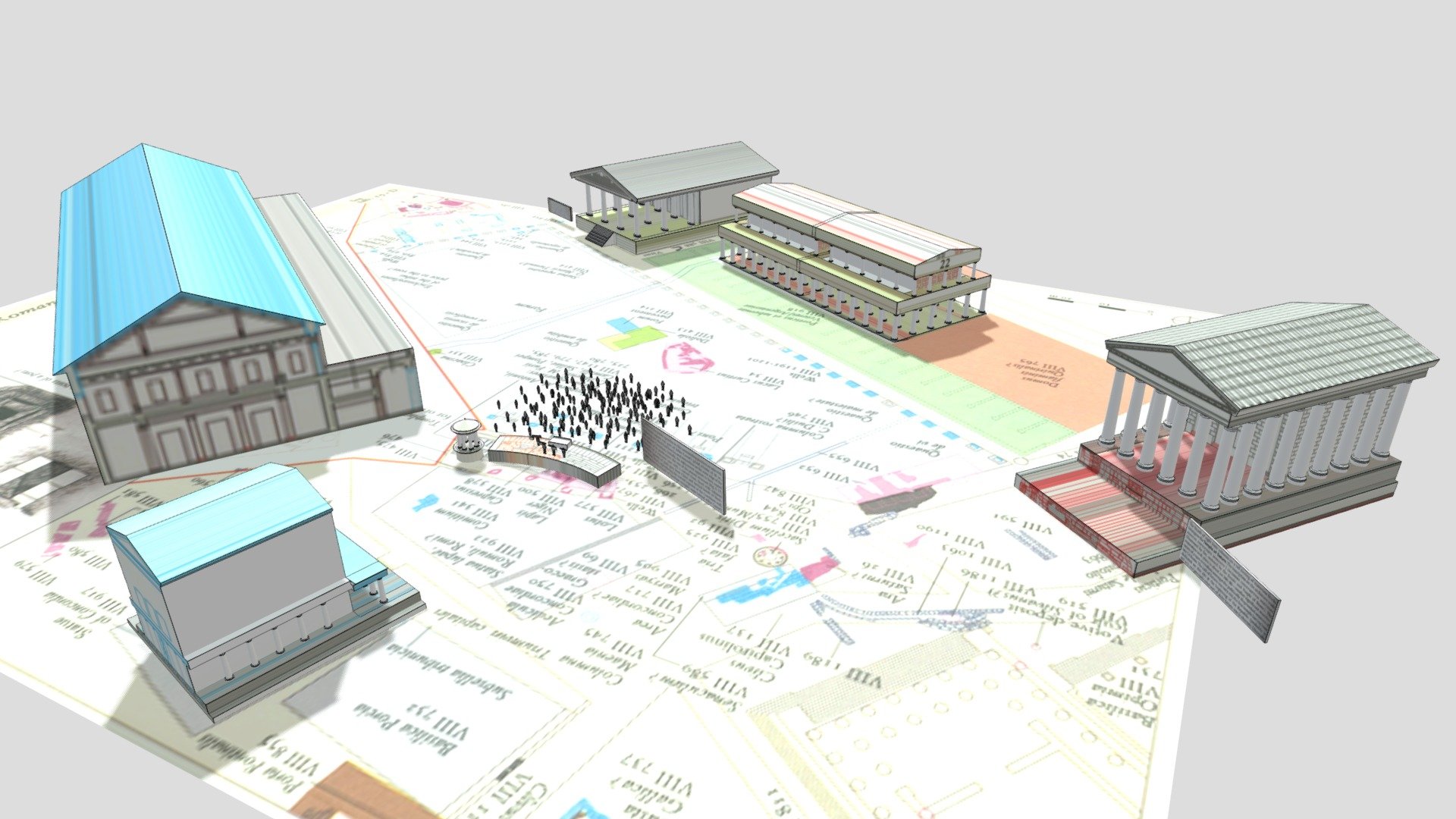 Roman Forum - Funeral Part 2/2 - 3D model by xkarenli [e690c07] - Sketchfab