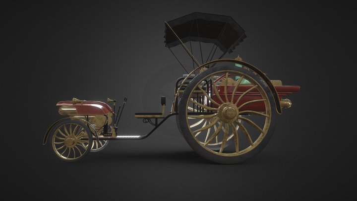 steampunk auto 3D Model