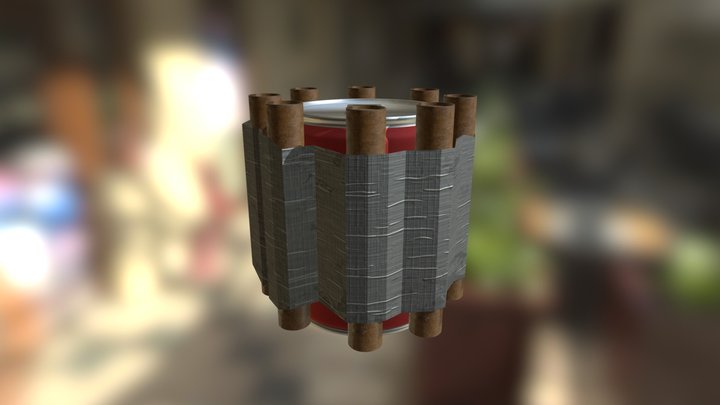 Explosive Can 3D Model