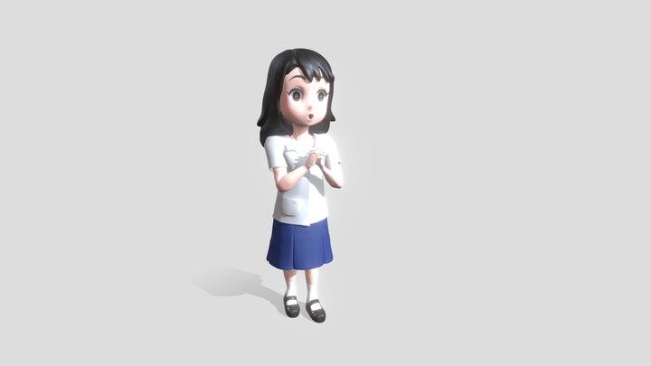 My original character: my daughter 3D Model