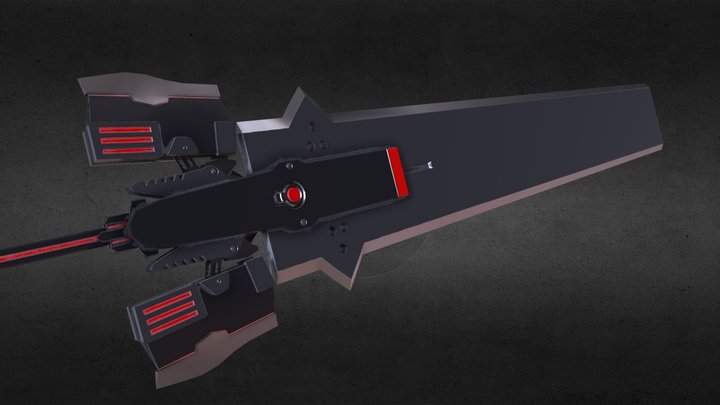 Sci fi greatsword 3D Model