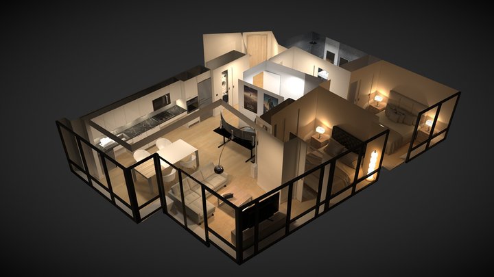 DEMO 01 - Apartment 3D Model