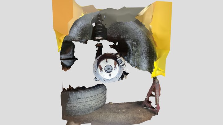 Datsun 240z Wheel arch and suspension component 3D Model