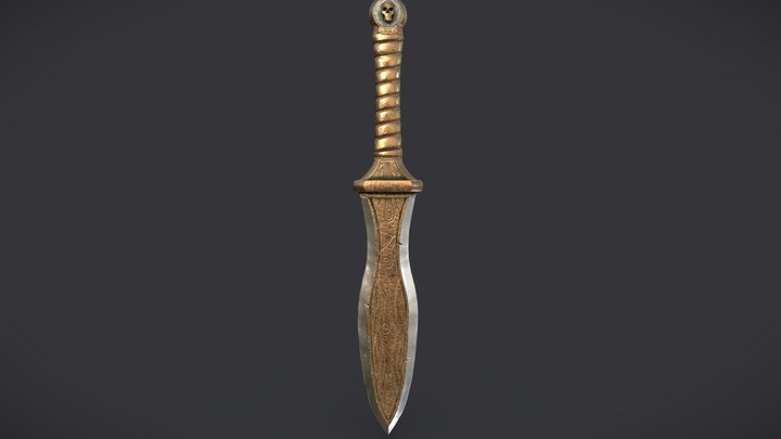 Bronze Dagger 3D Model