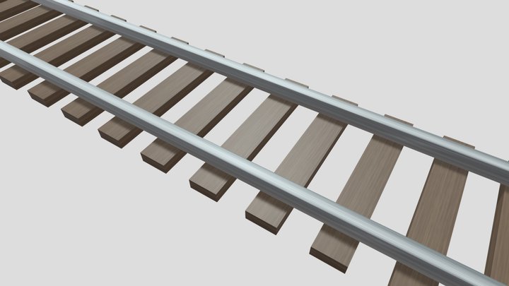 Railway Track V2 3D Model