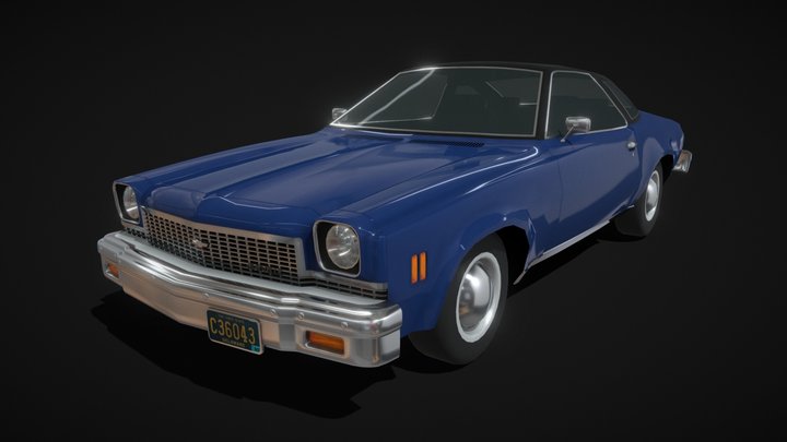 1973 Chevrolet Chevelle Malibu 3D Model