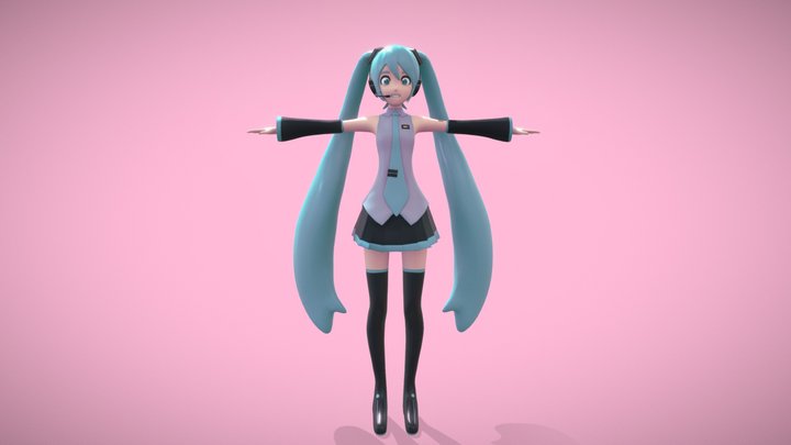 Hatsune Miku 3D Model
