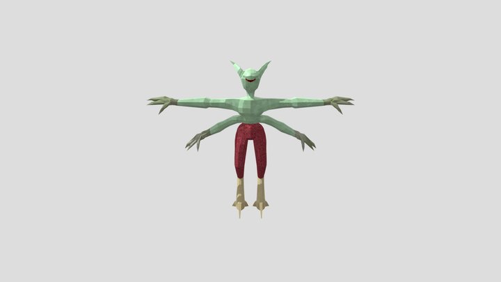 Four Armed 3D Model