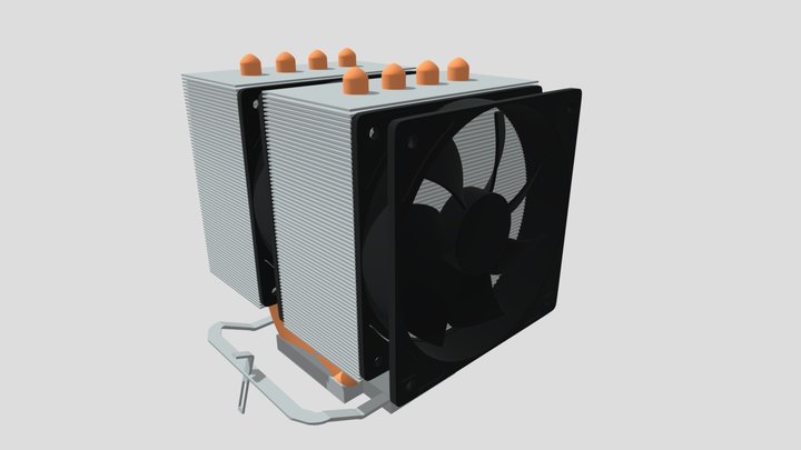 Tower Cpu Cooler 3D Model