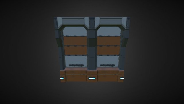 Scifi Wall A 3D Model