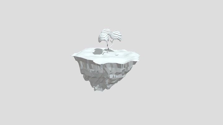 floating island Fortnite 3D Model