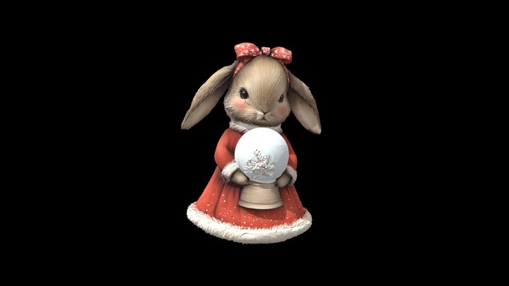 Cute Bunny 3 3D Model