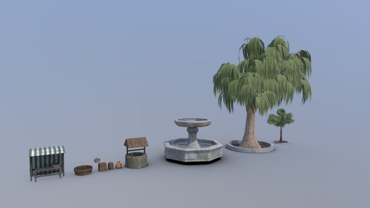 Roblox Game A 3d Model Collection By Mergegaming Mergegaming Sketchfab - medieval table roblox