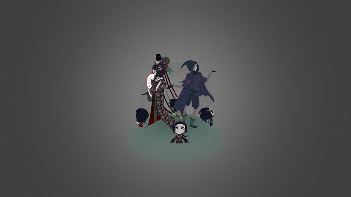 Masked Spirits - Qyr 3D Model